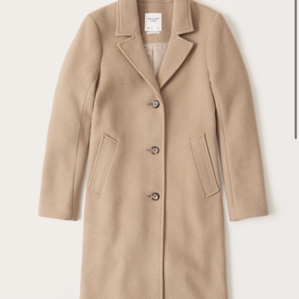 Abercrombie & Fitch Tan Dad Coat sz M